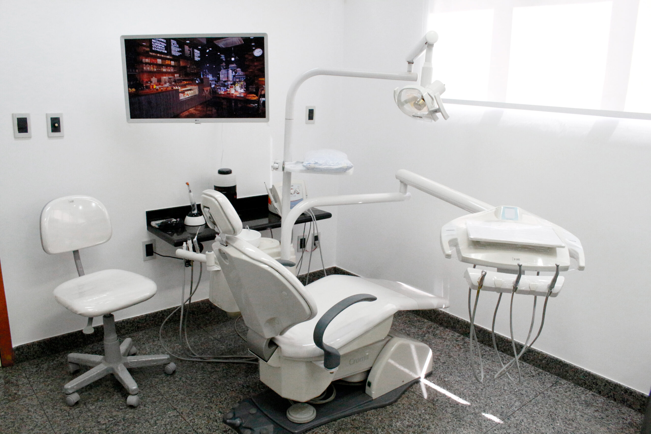Ambiente da clínica odontológica Dr. Pedro Oliveira